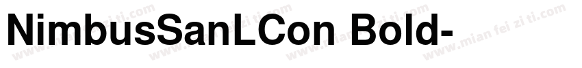 NimbusSanLCon Bold字体转换